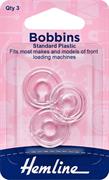 Universal Plastic Bobbins, Standard Type, 3 pack